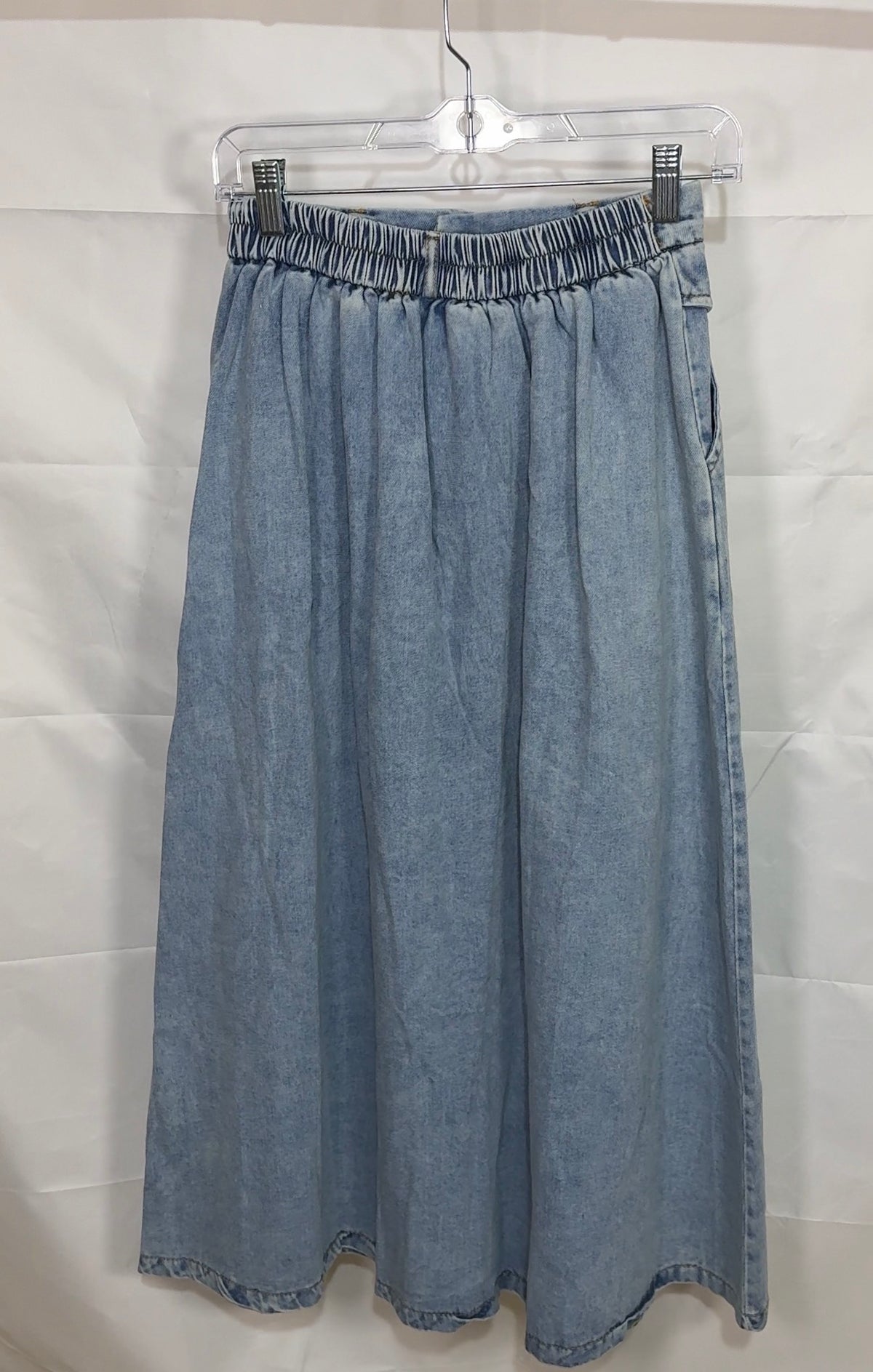 The Denim Flow Skirt