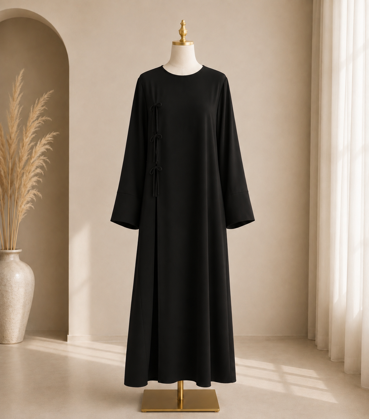 The Lina Tie Cardigan Abaya