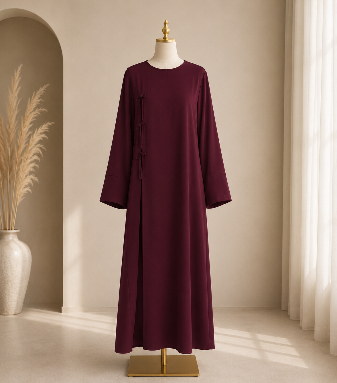 The Lina Tie Cardigan Abaya