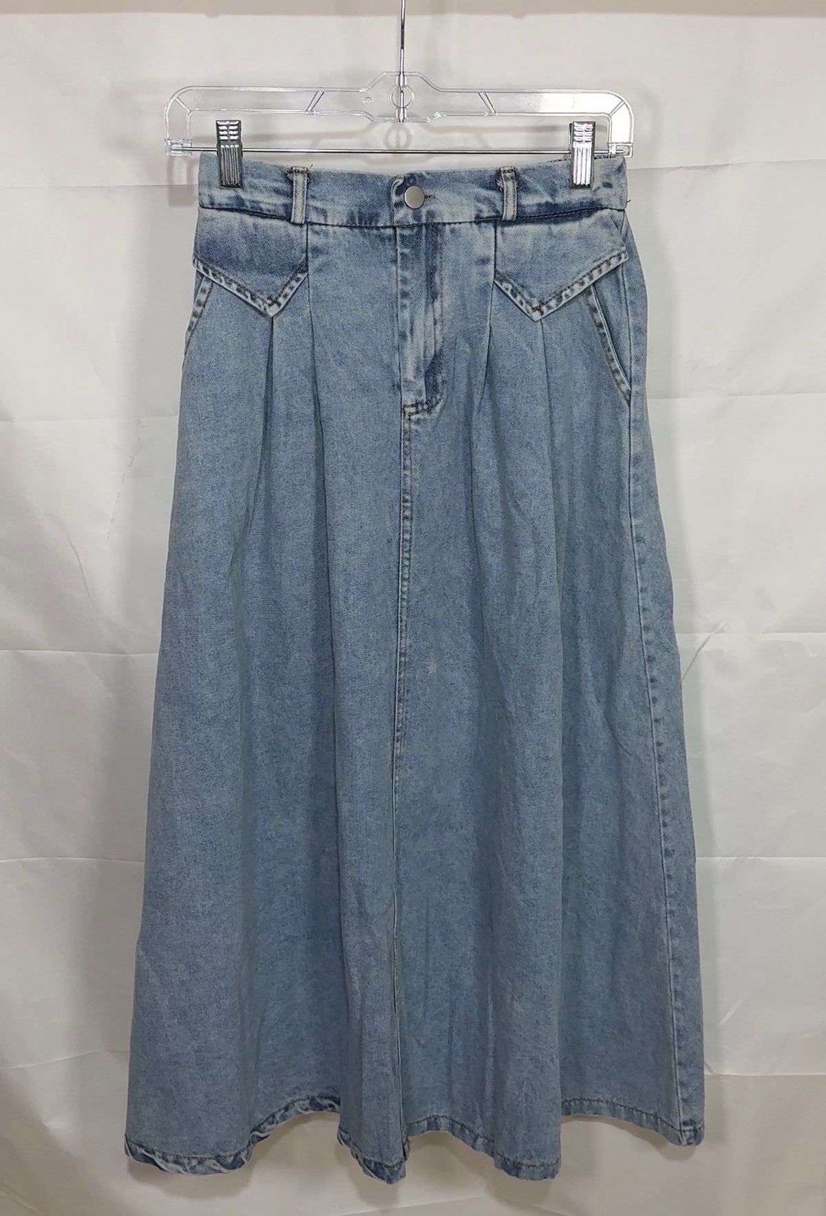 The Denim Flow Skirt