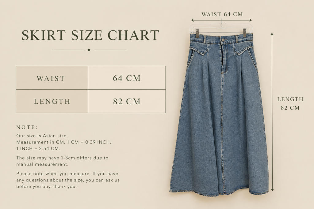 The Denim Flow Skirt