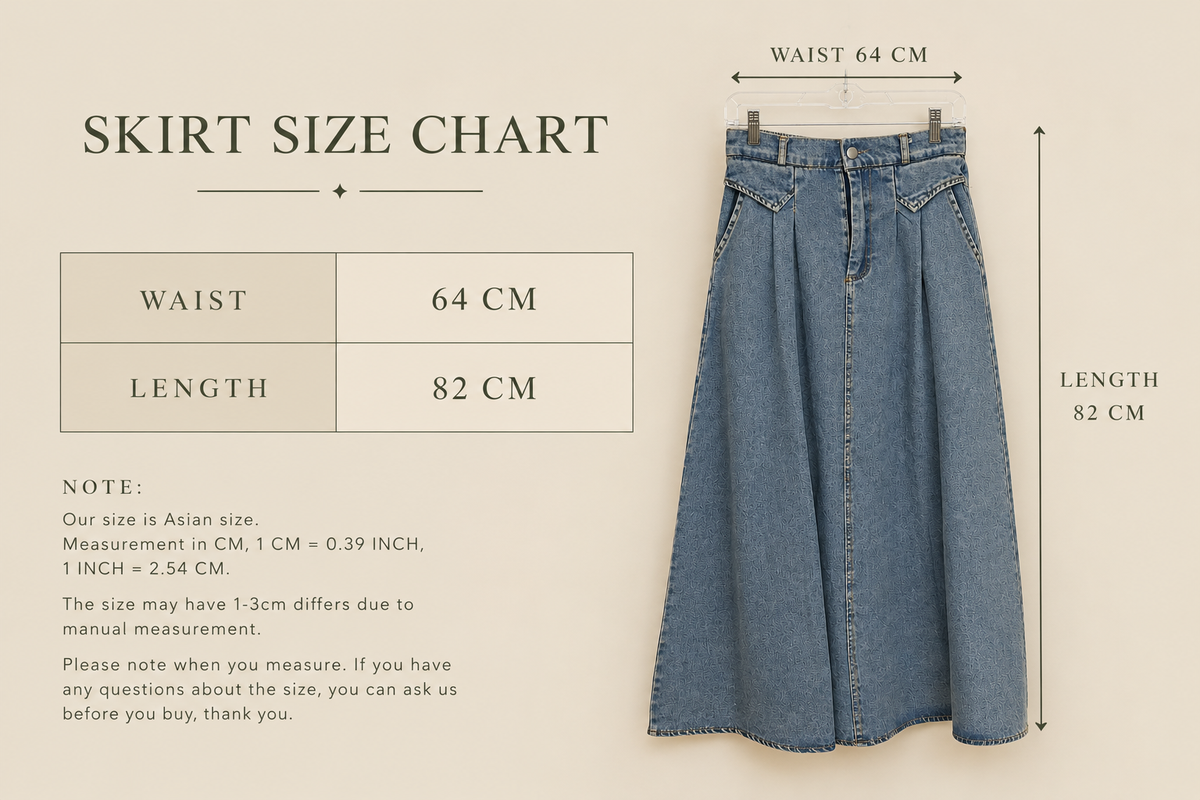 The Denim Flow Skirt
