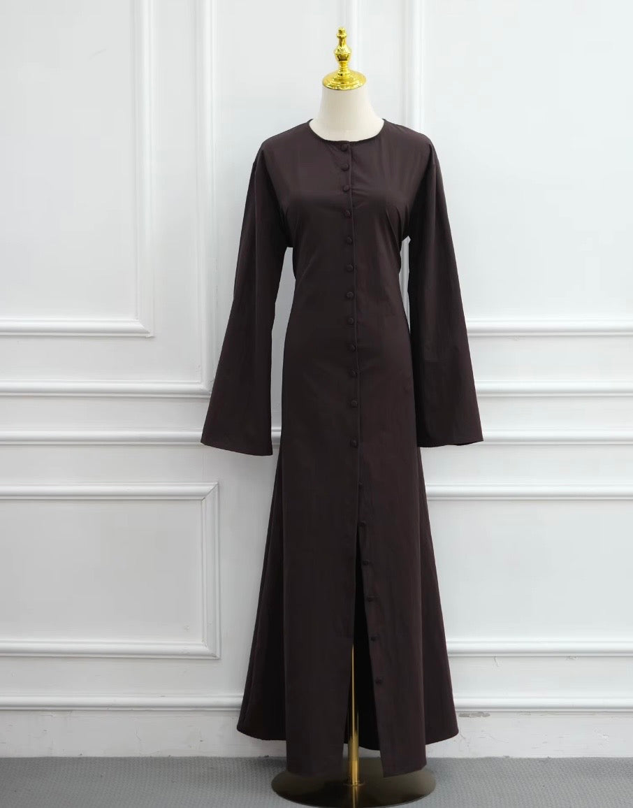 The Nadira Button Abaya