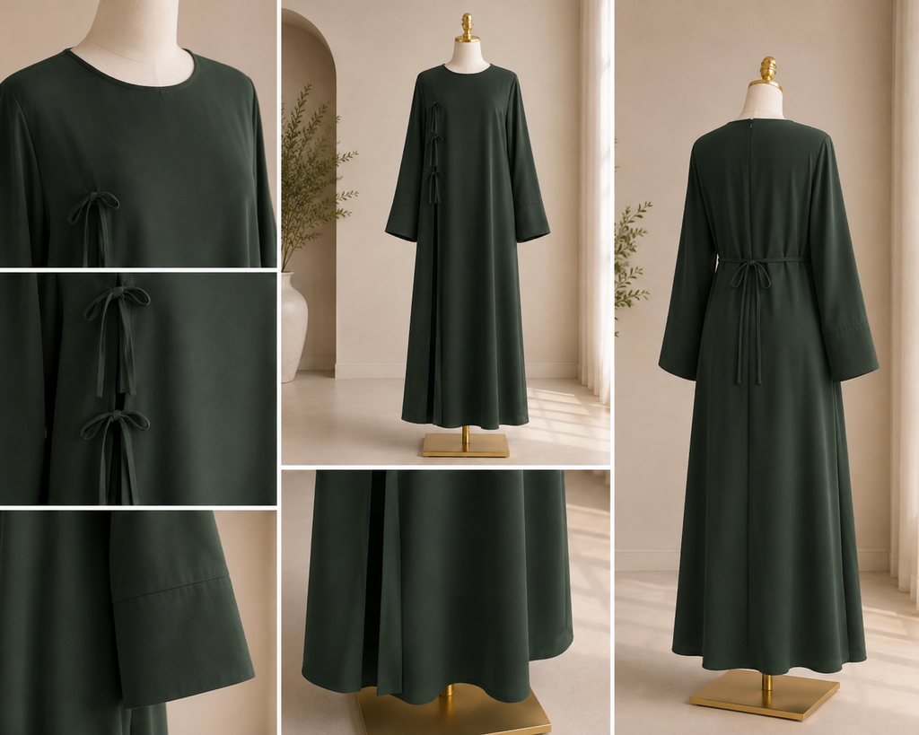 The Lina Tie Cardigan Abaya