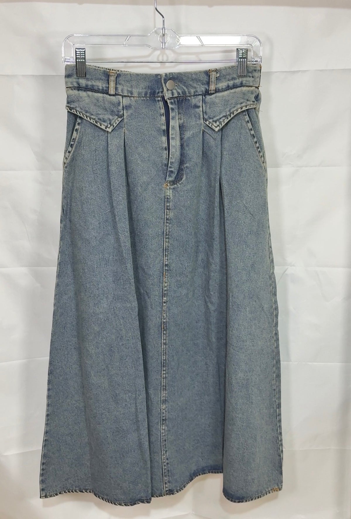 The Denim Flow Skirt