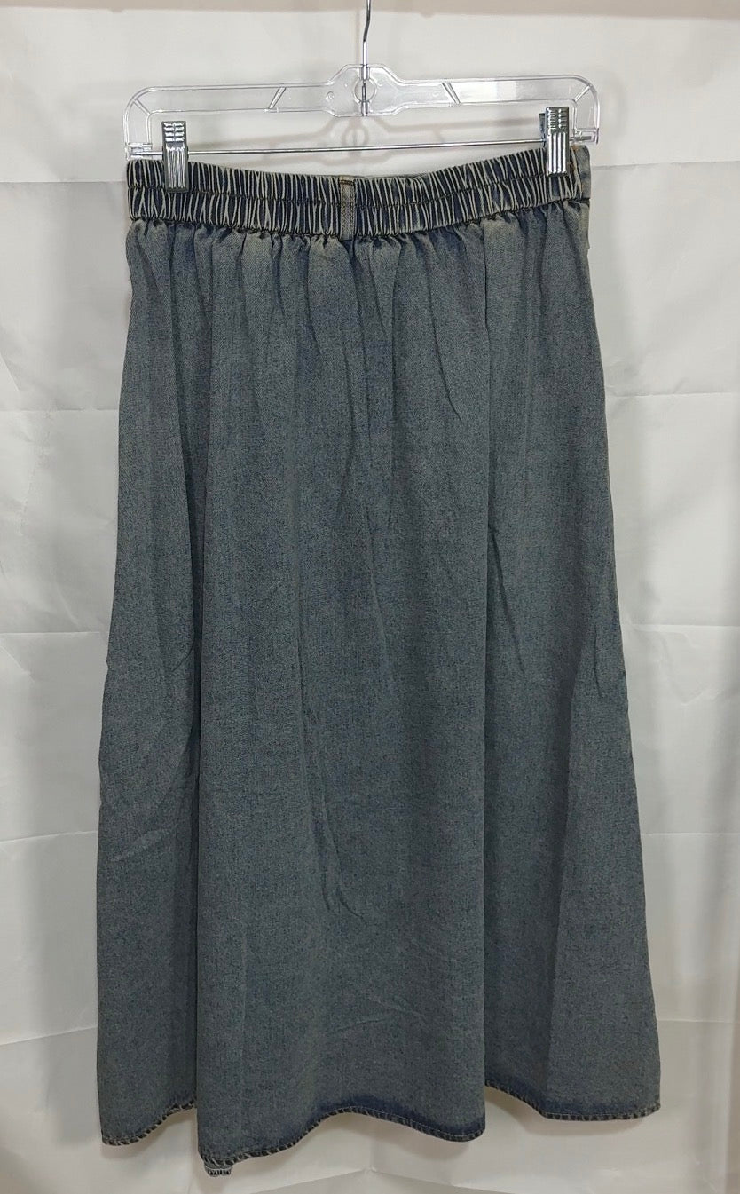 The Denim Flow Skirt