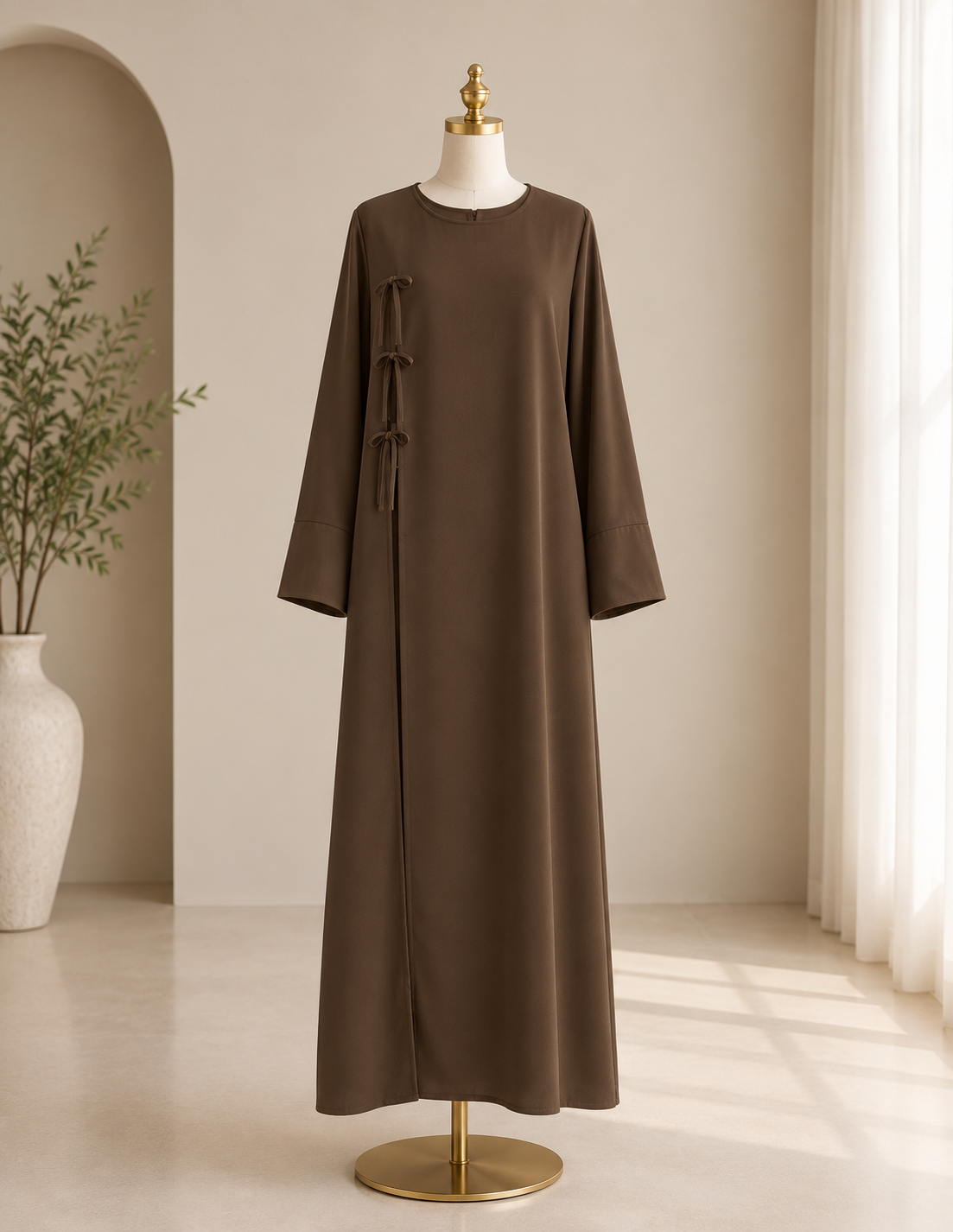 The Lina Tie Cardigan Abaya