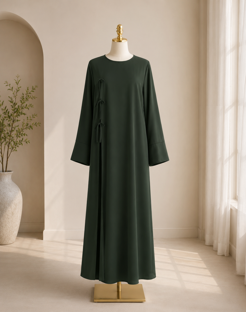 The Lina Tie Cardigan Abaya