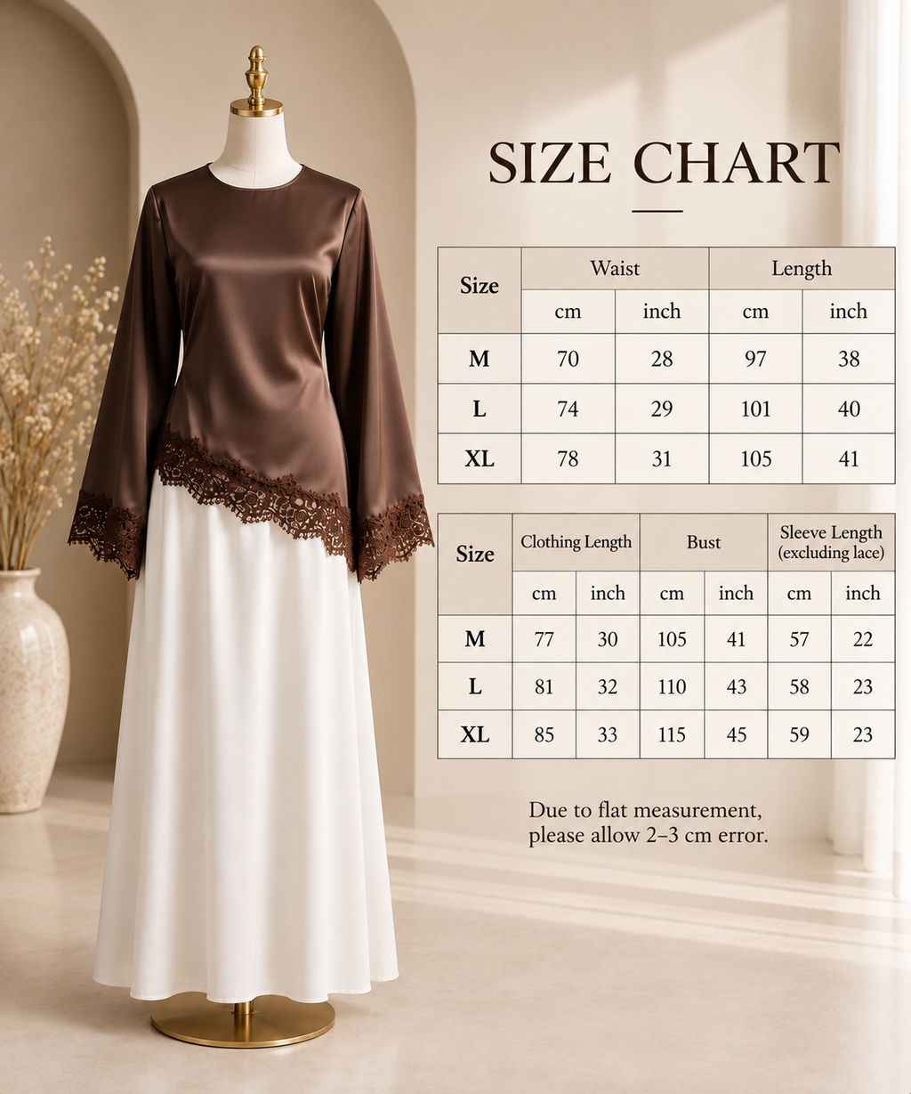 Noura Satin Lace Set