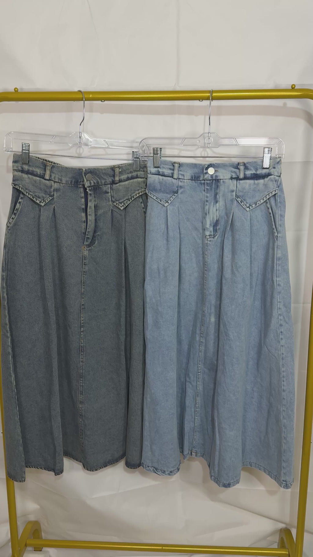 The Denim Flow Skirt